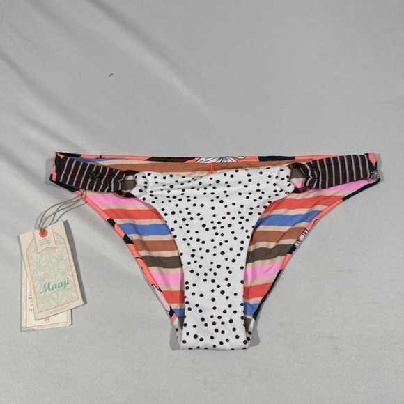 NWT‎ $69 Maaji [ Small ] Ocean Nereid Reversible Bikini Bottoms - Picture 2 of 14